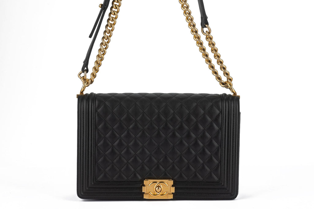 Chanel Quilted Calfskin Large Boy Flap
