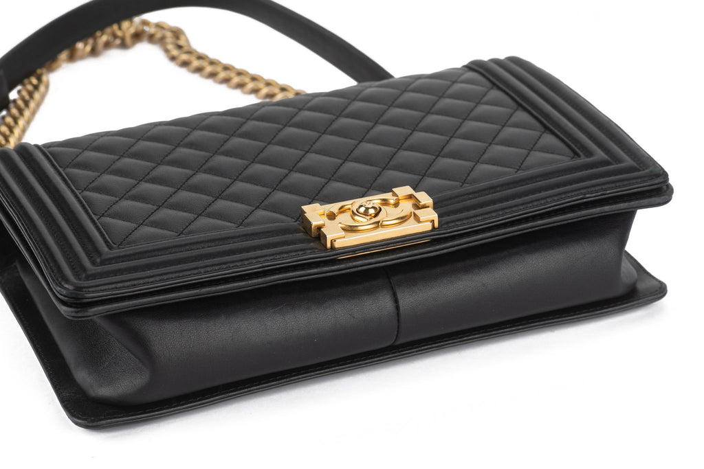 Chanel Quilted Calfskin Large Boy Flap