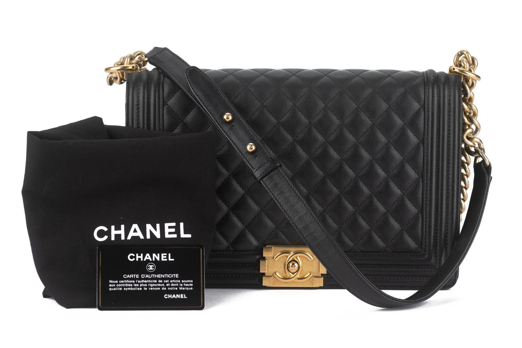 Chanel Quilted Calfskin Large Boy Flap