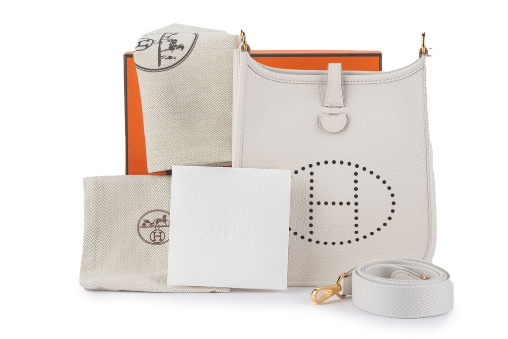 Hermès Clemence Evelyne Gris Pale NEW