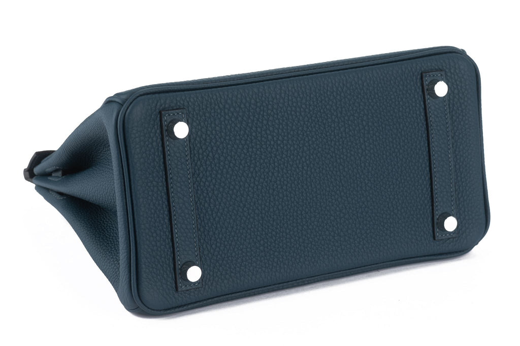 Hermès NEW Birkin 25 Togo Blue De Prusse