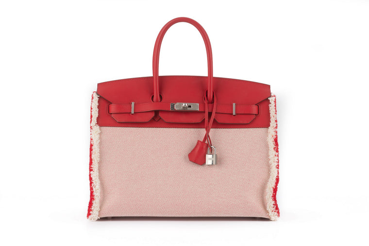 Hermès Swift Twill H Fray Fray Birkin 35