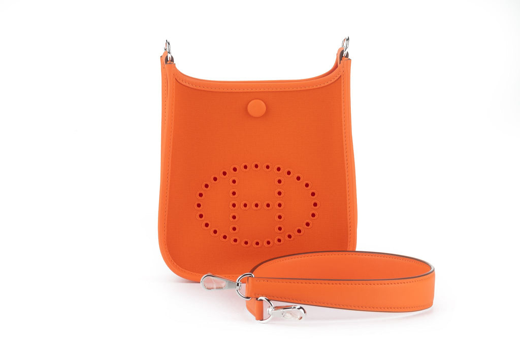 Hermès New Mini Evelyne Neo Orange