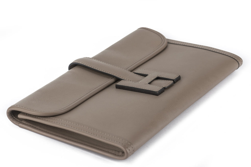 Hermès Swift Jige Elan 29 Clutch Etoupe