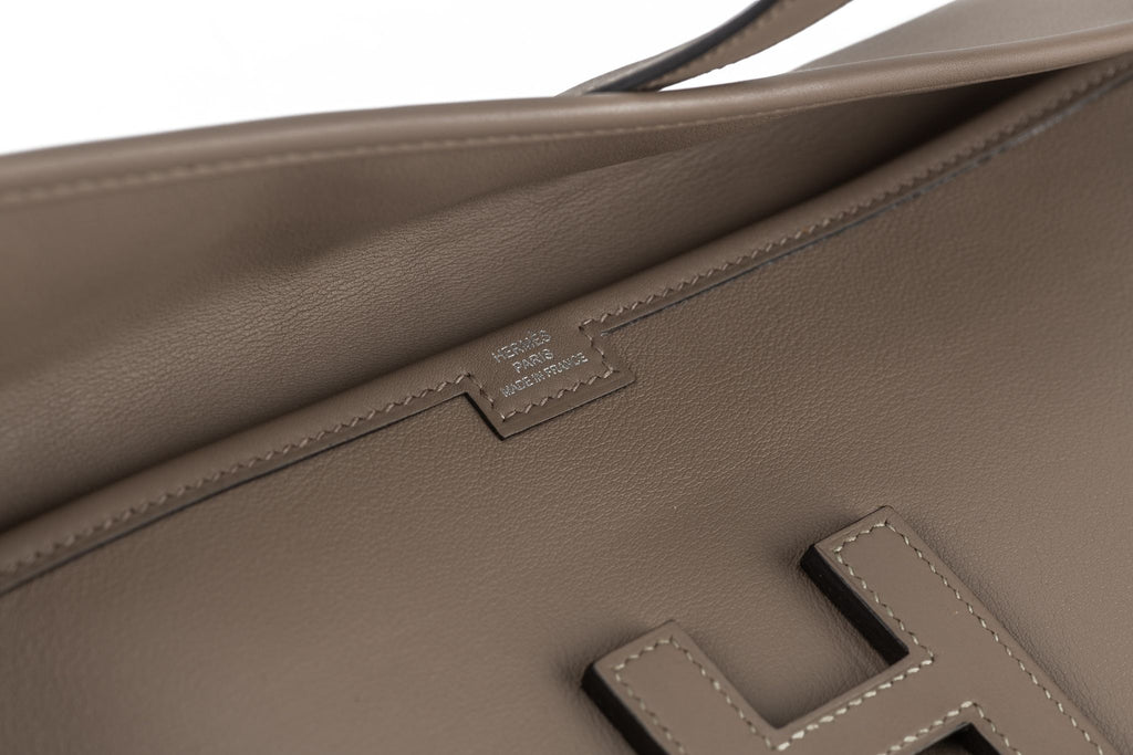 Hermès Swift Jige Elan 29 Clutch Etoupe
