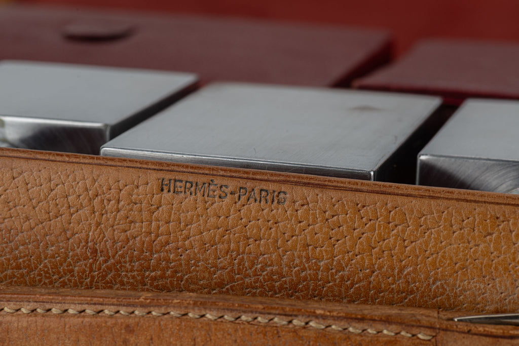 Hermès Caramel Toiletry Travel Case