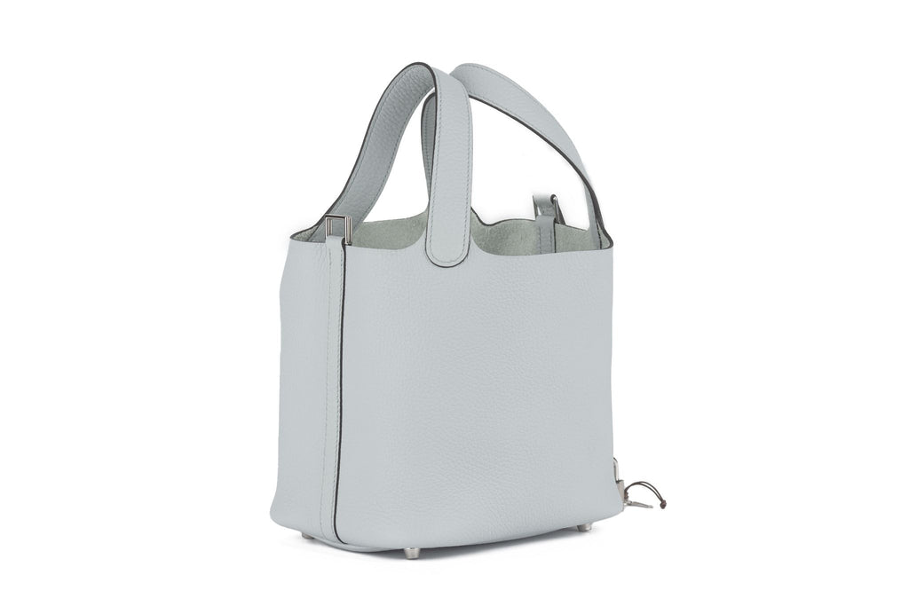 Hermès New Pearl Grey Picotin 18 Togo