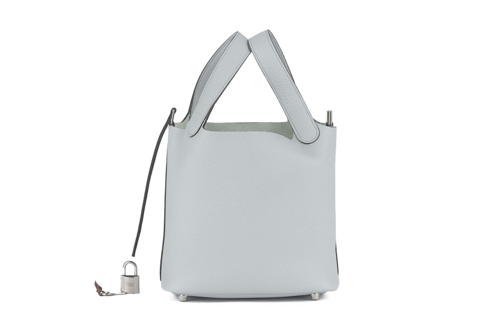 Hermès New Pearl Grey Picotin 18 Togo