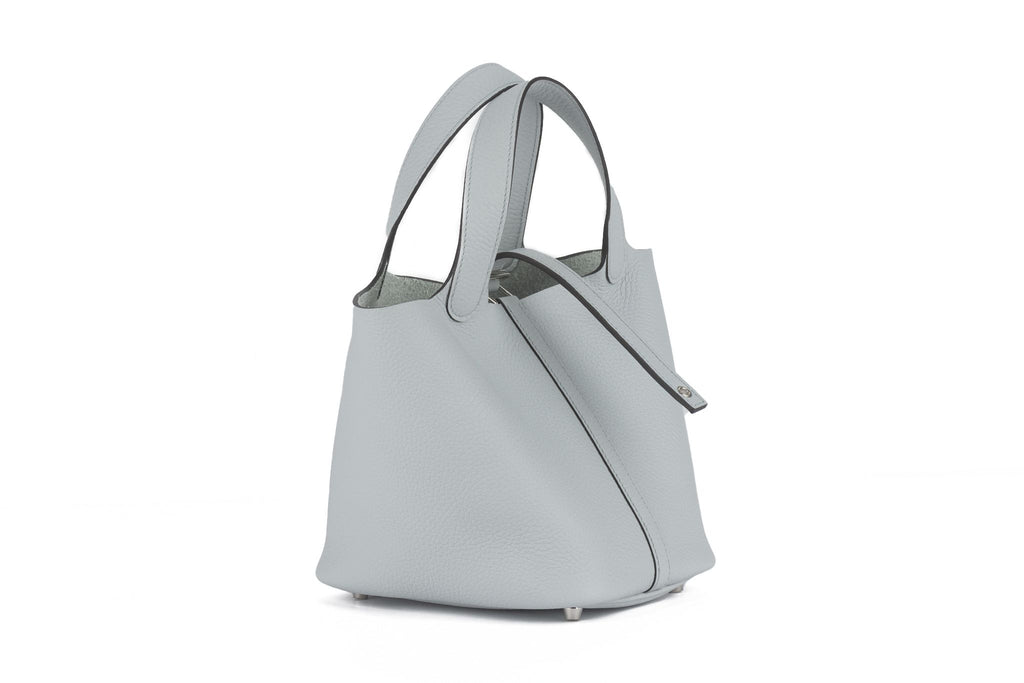 Hermès New Pearl Grey Picotin 18 Togo