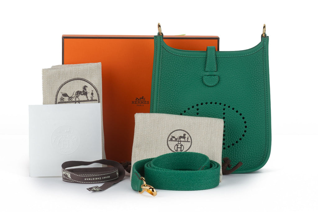 Hermès Mini Evelyne Bag Vert Vertigo New