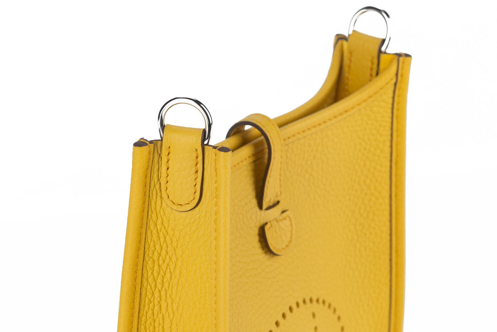 Hermès Mini Evelyne Bag Jaune Ambre NIB