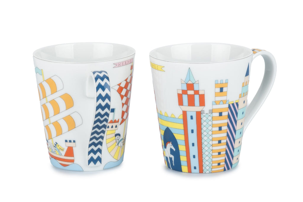 Hermès Two Mugs Chateau Épopée