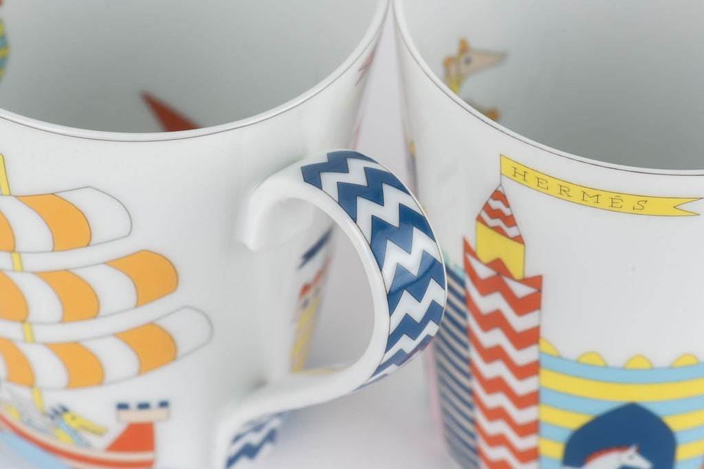 Hermès Two Mugs Chateau Épopée