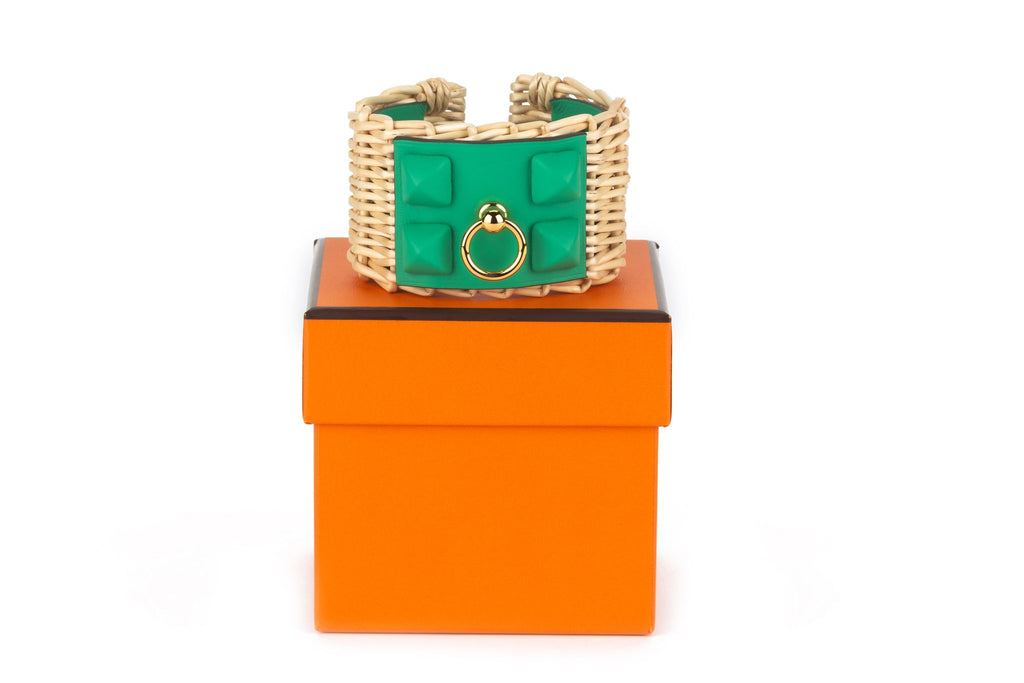 Hermès New Picnic Gaine Green Bracelet