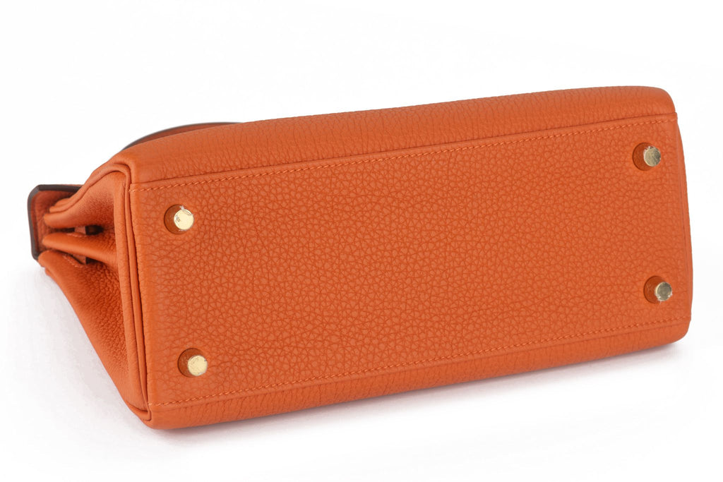 Hermès Kelly 25 Retournè Orange Togo