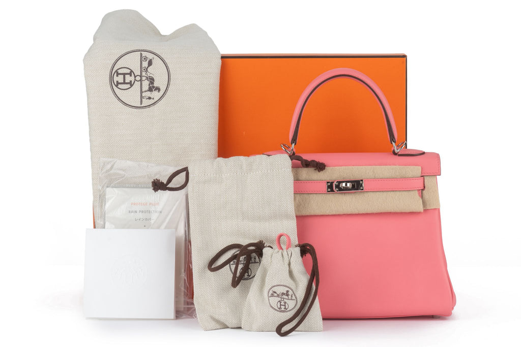 Hermès Kelly 25 Retourne Swift Rose Etè