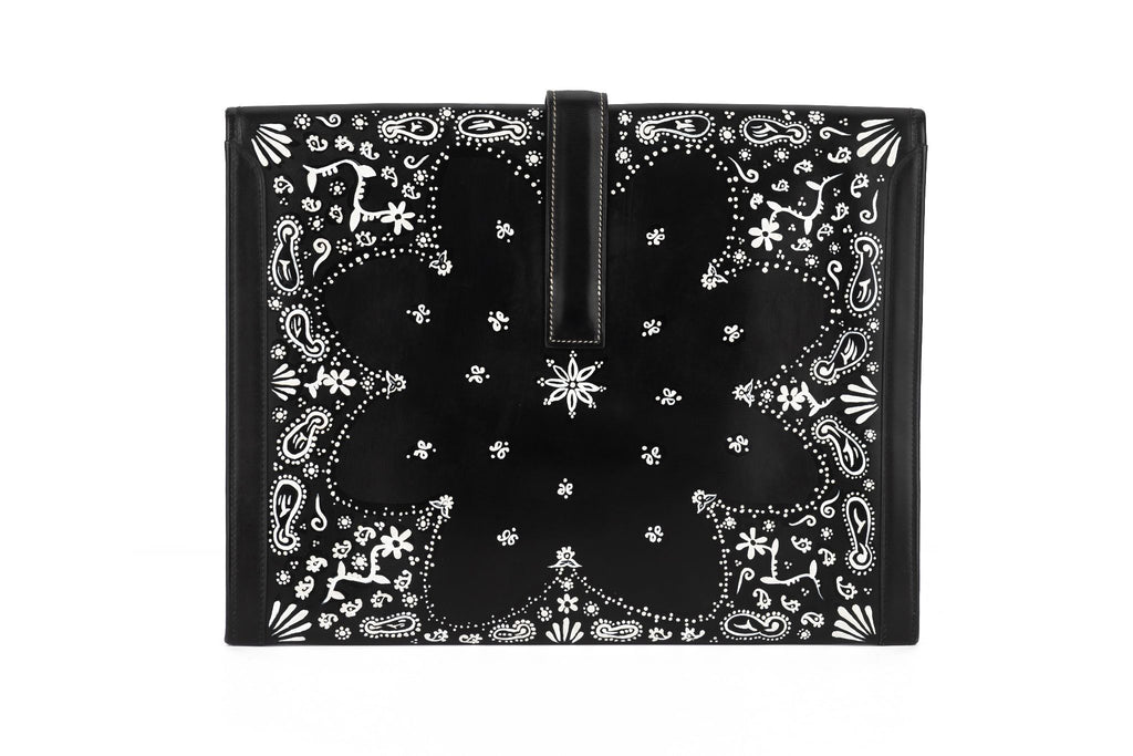 Hermès Black Box Jige Clutch Bandana Bag