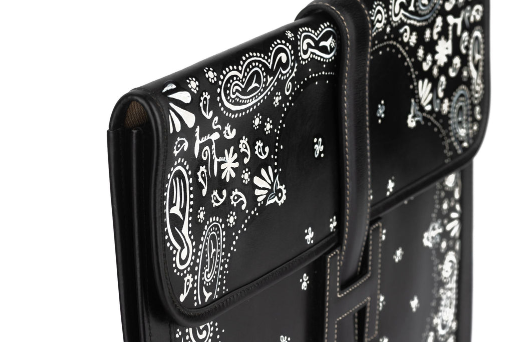 Hermès Black Box Jige Clutch Bandana Bag