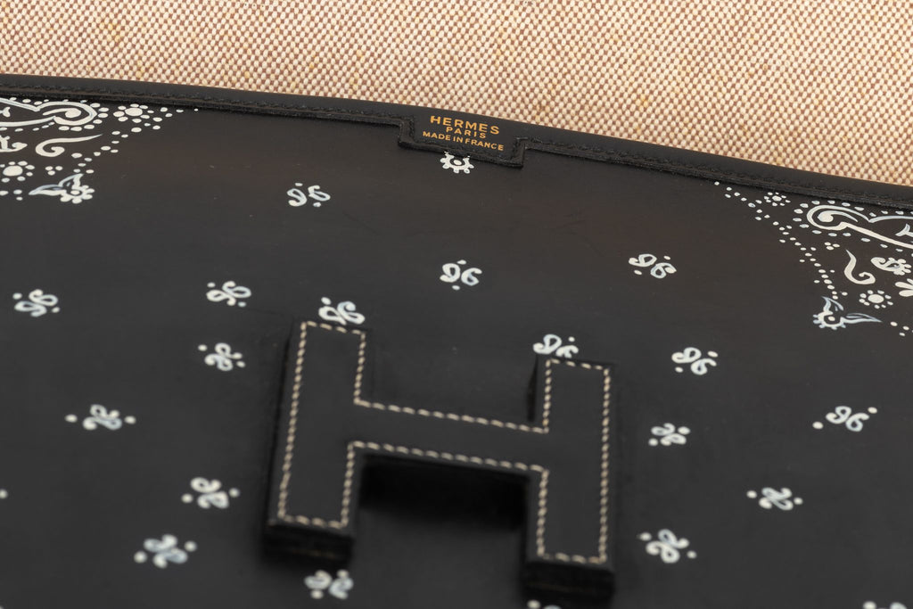 Hermès Black Box Jige Clutch Bandana Bag