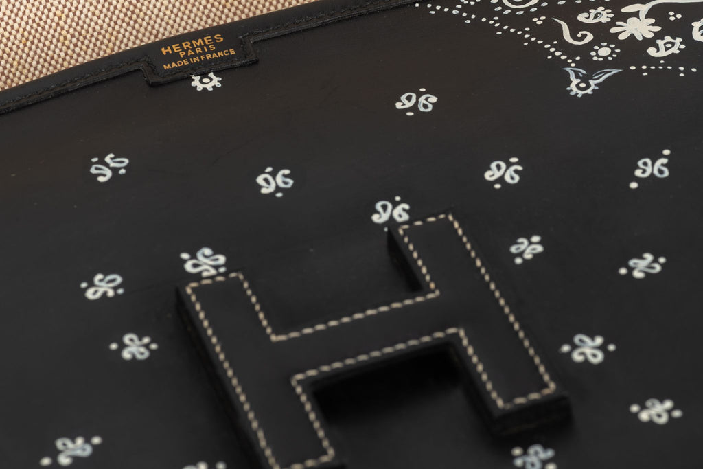 Hermès Black Box Jige Clutch Bandana Bag