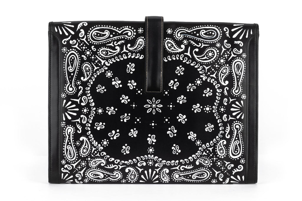 Hermès Black Box Jige Clutch Bandana Bag