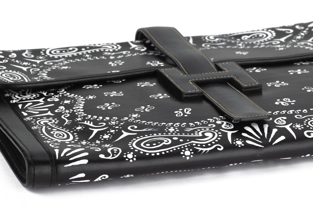 Hermès Black Box Jige Clutch Bandana Bag