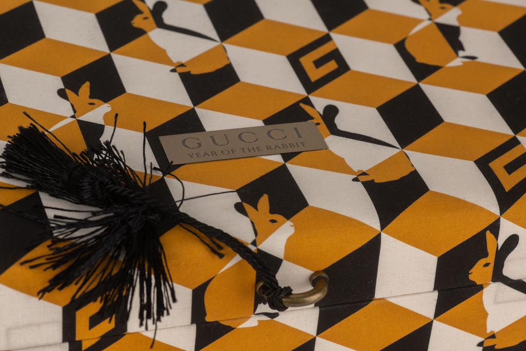 Gucci Red Rabbit Paperweight Jewelry Box