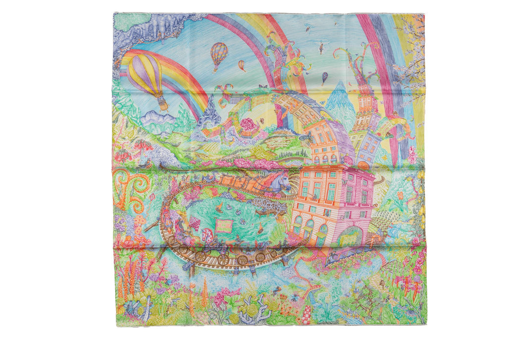 Hermès "Les Folies du Faubourg" Scarf NB