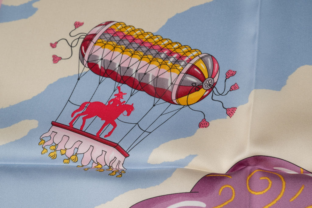 Hermès "Parade" Pink Silk Scarf NIB