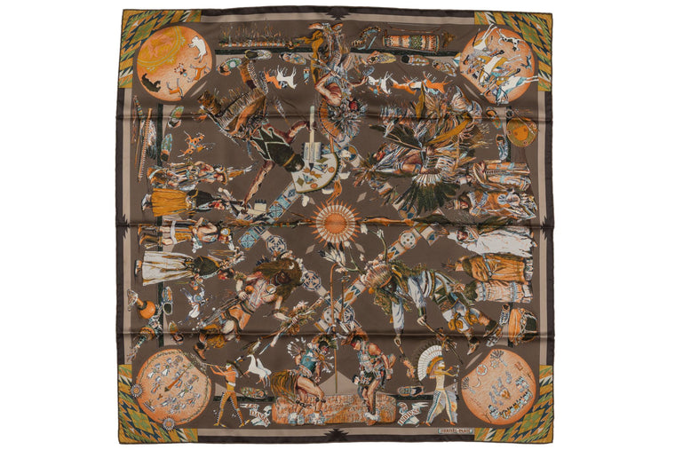 Hermès "Les Danses Des Indiens" Scarf