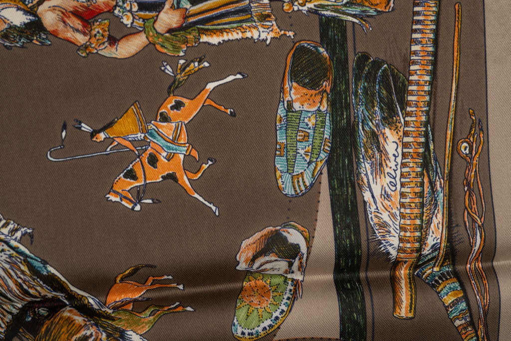 Hermès "Les Danses Des Indiens" Scarf