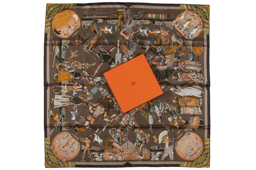 Hermès "Les Danses Des Indiens" Scarf