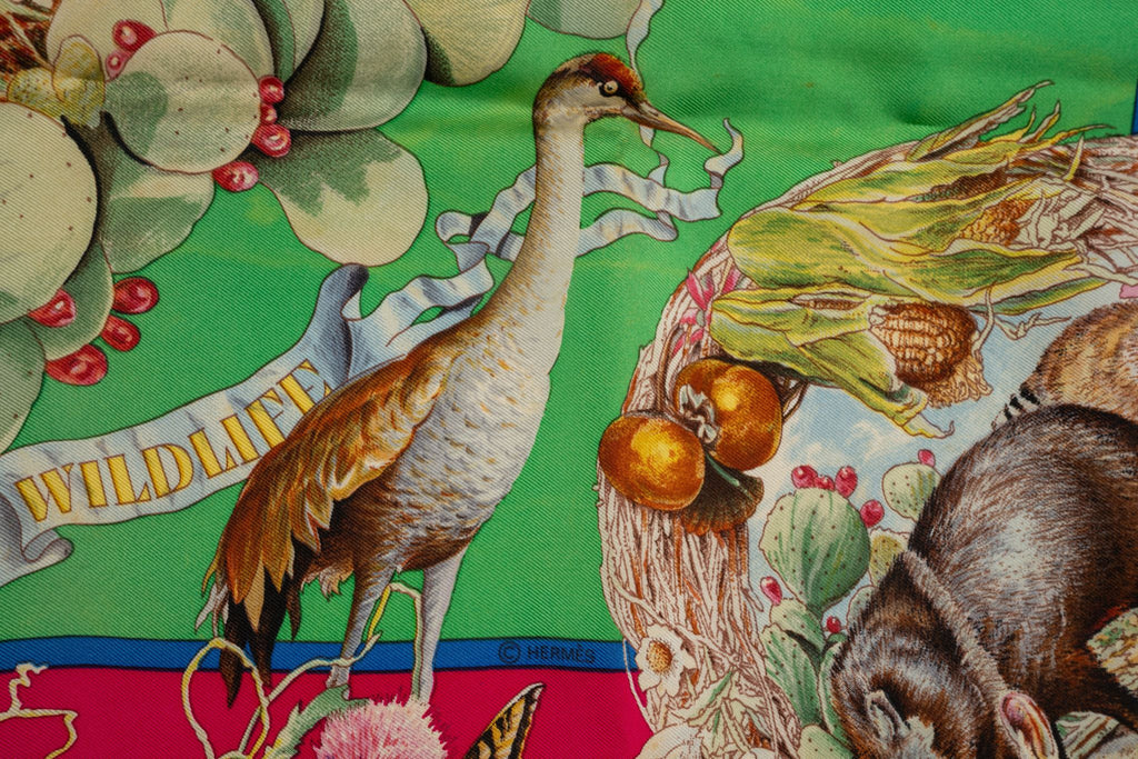 Hermès "Faune et Flore du Texas" Scarf