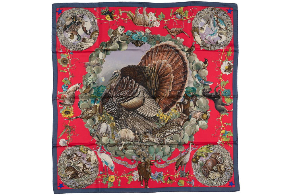 Hermès "Faune et Flore du Texas" Scarf