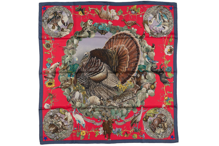 Hermès "Faune et Flore du Texas" Scarf