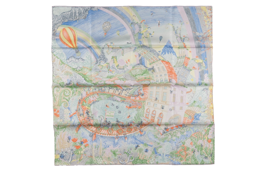Hermès "Les Folies du Faubourg" Scarf NB