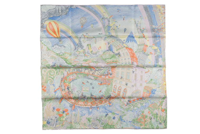 Hermès "Les Folies du Faubourg" Scarf NB