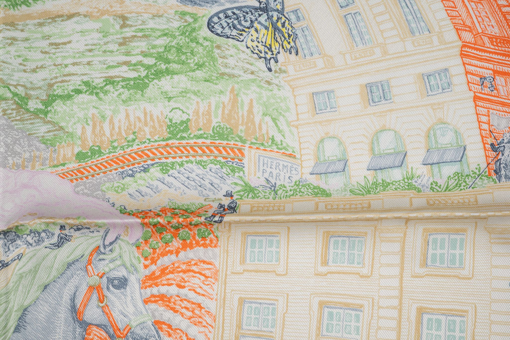 Hermès "Les Folies du Faubourg" Scarf NB