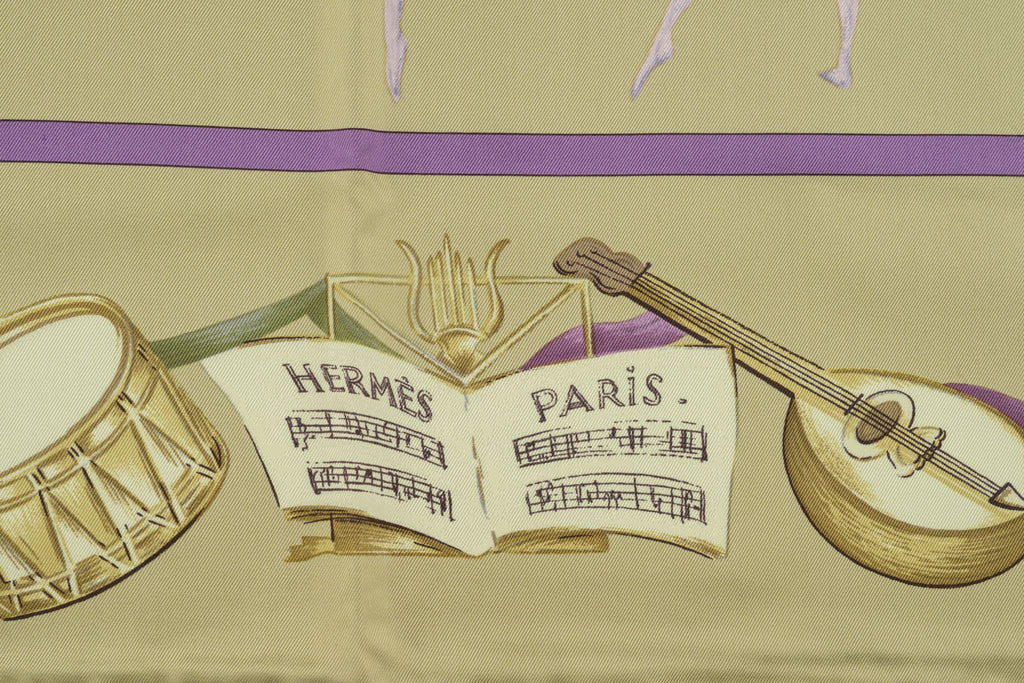 Hermès âœLa Danseâ� Rare Silk Scarf