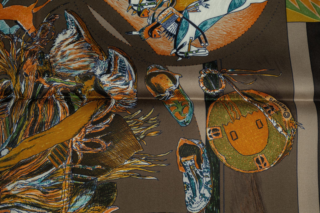 Hermès "Les Danses Des Indiens" Scarf