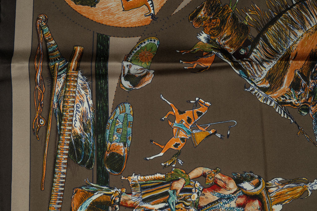 Hermès "Les Danses Des Indiens" Scarf