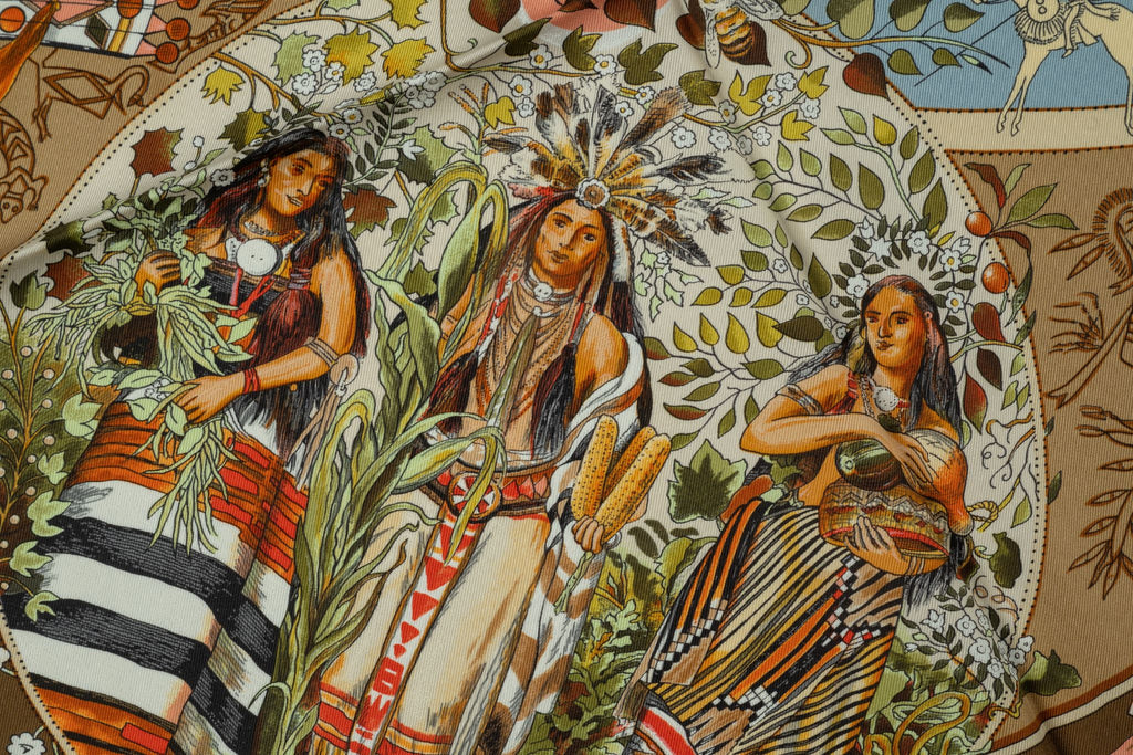 Hermès "Les Mythologies Des Homme" Scarf
