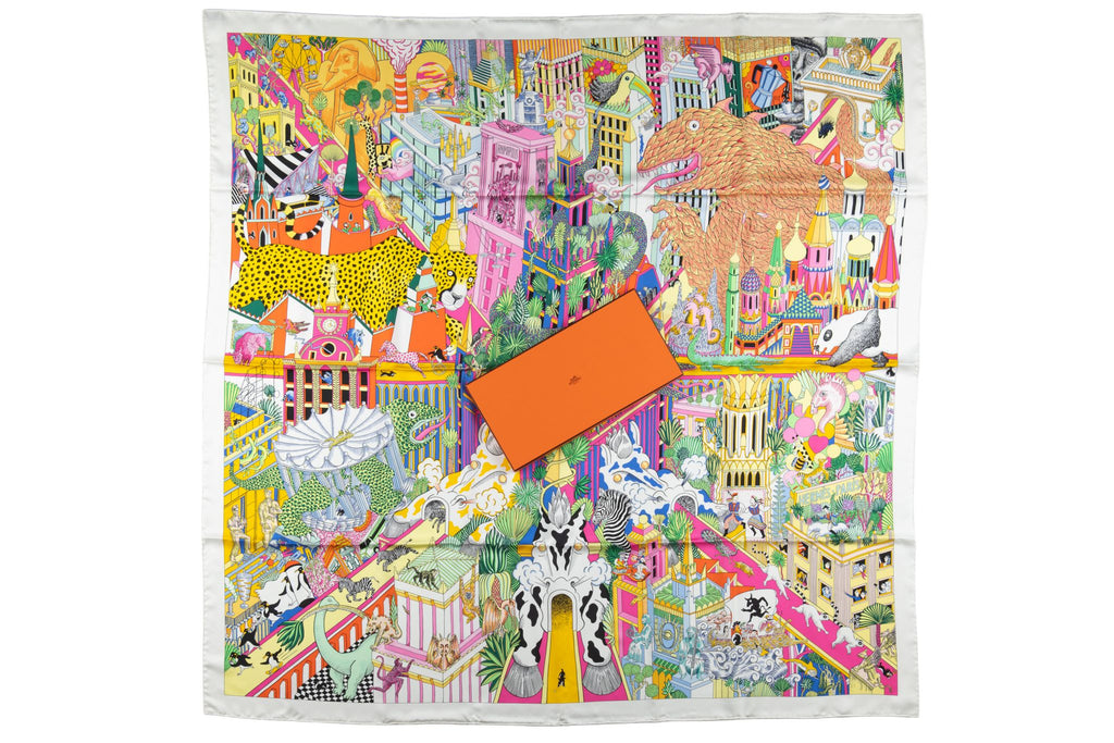 Hermès "Animapolis" Silk Shawl NEW