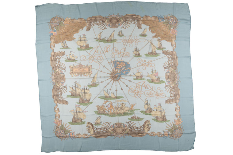 Hermès "Voiles De Lumiere" Silk Shawl