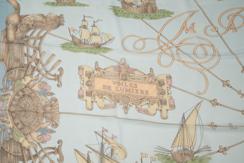 Hermès "Voiles De Lumiere" Silk Shawl