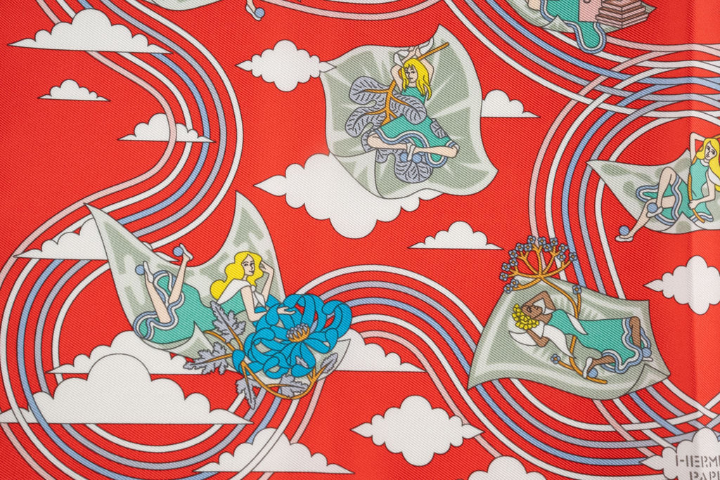 Hermès "Carres Volants" Silk Scarf 70