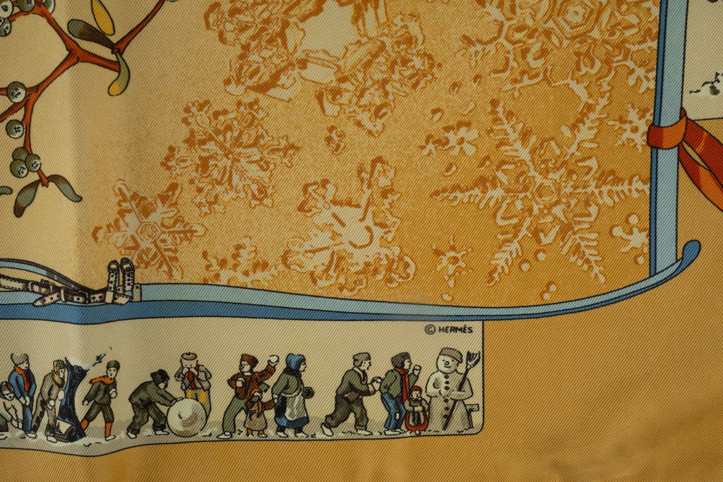 Hermès "Neige d'Antan" Silk Scarf