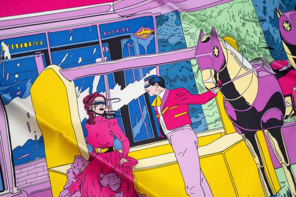 Hermès "Rendez-Vous Galant" Scarf 70 NB