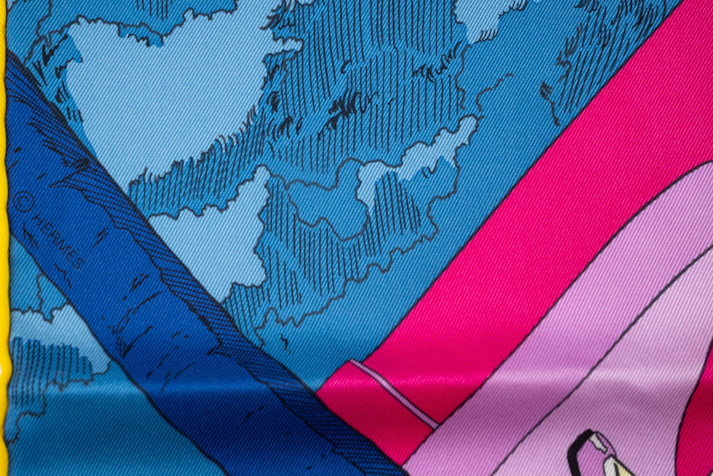Hermès "Rendez-Vous Galant" Scarf 70 NB