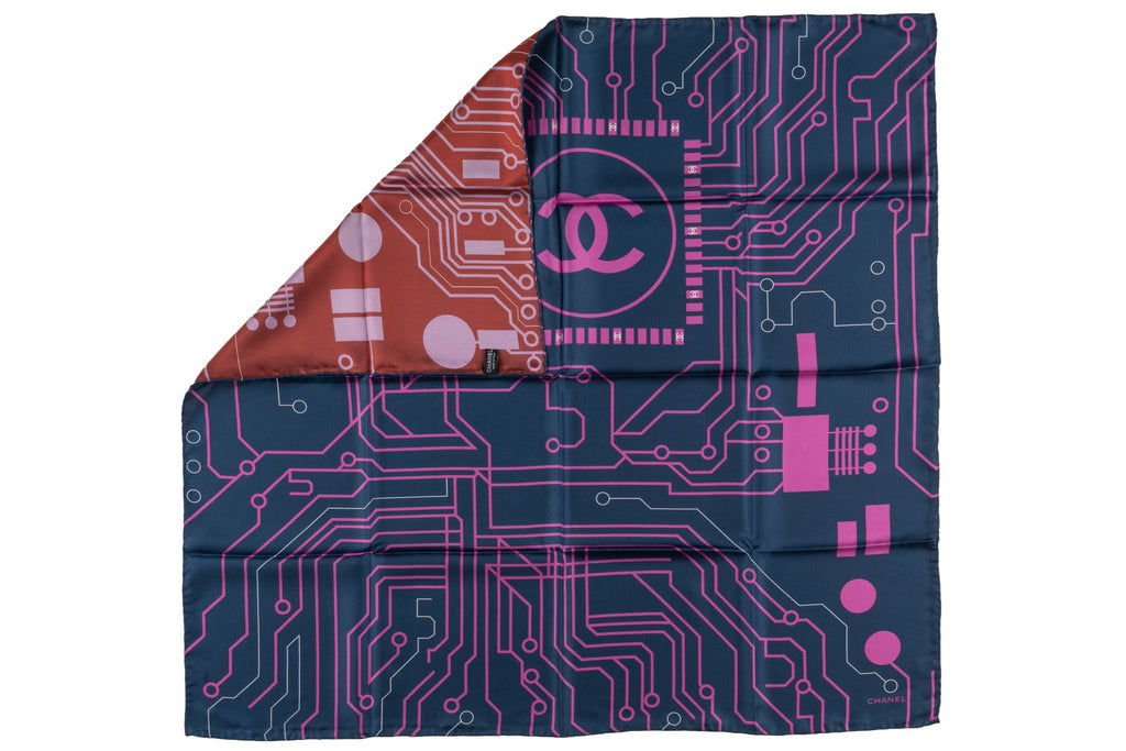 Chanel "Echarpe en Soie" Silk Scarf